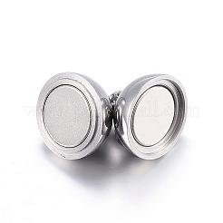 Tarnish Resistant 304 Stainless Steel Magnetic Clasps with Loops&nbsp;STAS-F108-07P