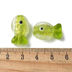 Handmade Foil Lampwork Fish Beads&nbsp;FOIL-Z001-01C