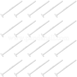 10Pairs 925 Sterling Silver Flat Pad Stud Earring Findings&nbsp;STER-BBC0009-02