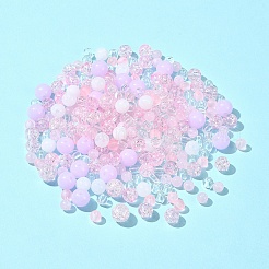 DIY Round Acrylic Beads Bracelets Making Kits&nbsp;DIY-FS0007-02B