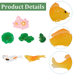 36Pcs 6 Styles Resin Display Decorations&nbsp;DJEW-CN0001-52