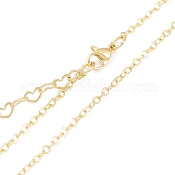 Shell Pearl Heart Pendtant Necklace with Brass Chains&nbsp;NJEW-TA00089