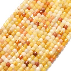 Natural Golden Silk Jade Beads Strands&nbsp;G-A260-A27-01