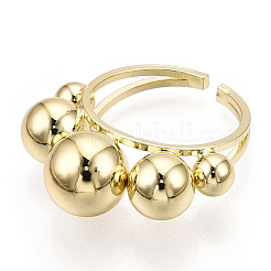Brass Open Cuff Ring&nbsp;RJEW-Q778-37G