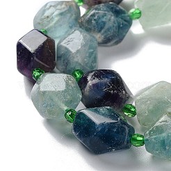 Natural Fluorite Beads Strands&nbsp;G-C182-15-02