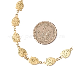 304 Stainless Steel Strawberry Link Chain Necklaces for Women&nbsp;NJEW-JN05804-01