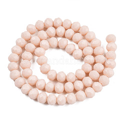 Opaque Solid Color Glass Beads Strands&nbsp;X-EGLA-A034-P10mm-D17
