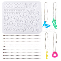 Heart Star DIY Silicone Pendant Molds&nbsp;DIY-TA0010-95