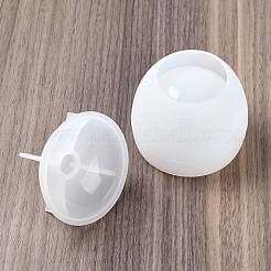 キャンドルシリコンモールド  キャンドル作り用  フィルベール  ホワイト  75x75mm  内径：89mm  2個/セット&nbsp;DIY-U005-08
