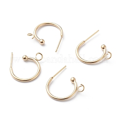 304 Stainless Steel Half Hoop Earrings&nbsp;STAS-Z028-B01-G