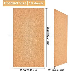 コルク断熱シート  コースター用  ランチョンマット  キッチン ダイニング ホール & DIY クラフト用品  長方形  ペルー  305x155x1mm&nbsp;DIY-WH0304-542