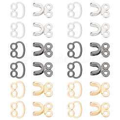 15Sets 3 Colors Alloy Waist Extender Hooks & Eyes Clasps&nbsp;DIY-TA0012-28