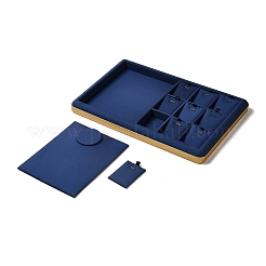 10-Slot PU Leather Pendant Necklace Display Tray Stands&nbsp;VBOX-C003-10B