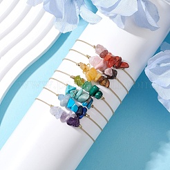 7Pcs 7 Styles Natural & Synthetic Mixed Gemstone Braided Bead Bracelets Set&nbsp;BJEW-JB11034