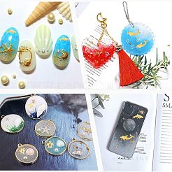 Ocean Theme Alloy Cabochons&nbsp;MRMJ-OC0001-33G