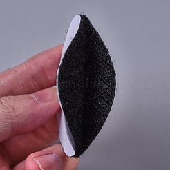 両面粘着テープ  ナイロンとポリエステルのマジックテープ  フラットラウンド  ブラック  60x3mm  20個/セット&nbsp;AJEW-WH0098-84A