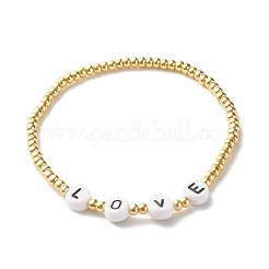 Handmade Polymer Clay Heishi Beads Stretch Bracelets Set&nbsp;BJEW-JB07406-03