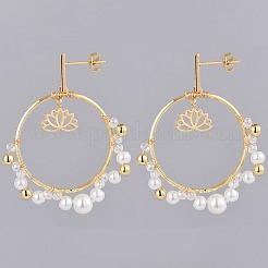 Dangle Stud Earrings&nbsp;EJEW-JE04065-03
