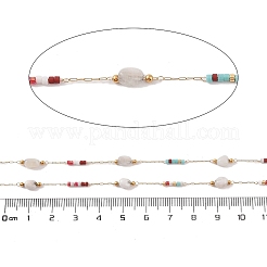 Natural Agate Link Chains&nbsp;CHS-C012-03B-G