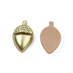 Autumn Theme Spray Painted Opaque Resin Cabochons&nbsp;CRES-N027-16