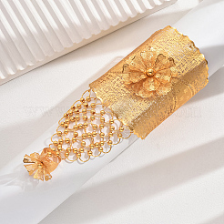 花柄の豪華な中東の花嫁用鉄製リングブレスレット  広くてファッショナブル  ゴールドカラー  内径：2-3/8~2-3/4インチ（6~7cm）&nbsp;AG4131
