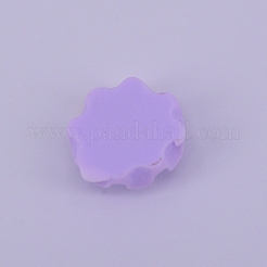 不透明なつや消し樹脂カボション  キャップ  パープル  18.5x6.5mm&nbsp;RESI-WH0009-17