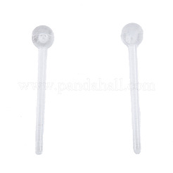Plastic Tiny Ball Stud Earrings&nbsp;EJEW-N022-01A