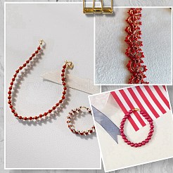 DIYジュエリー作りのパーツキット  丸いアクリルとABSプラスチックの模造真珠ビーズを含む  ミックスカラー  4x3.5~4mm  穴：1~1.6mm  1200個/セット&nbsp;DIY-SP0005-37A