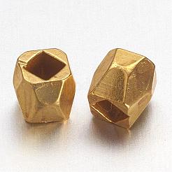 Golden Alloy Faceted Column Spacer Beads&nbsp;X-PALLOY-C077-G