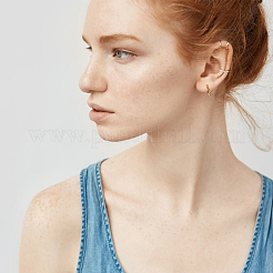12Pcs 12Pcs Wave & Criss Cross Alloy Cuff Earrings&nbsp;EJEW-AN0001-78