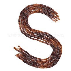 グラデーションカラーの天然ガーネットビーズの連  多面カット  キューブ  3.5~4.5x4~4.5x4~4.5mm  穴：0.6~0.8mm  約99~104個/連  15.43''（39.2cm）〜15.55''（39.5cm）&nbsp;G-D103-C06