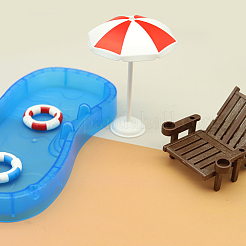 Plastic Miniature Beach Chair Display Decorations&nbsp;MIMO-PW0003-074