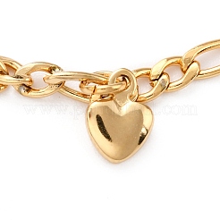 304 Stainless Steel Charm Anklets&nbsp;STAS-B021-21G
