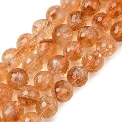 Natural Citrine Beads Strands&nbsp;GG-CBA59DD-C02-10mm