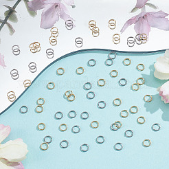 600Pcs 2 Colors 304 Stainless Steel Split Rings&nbsp;STAS-ME0002-58