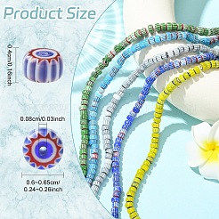 1 Strand Handmade Millefiori Glass Beads Strands&nbsp;LAMP-YW0004-16A