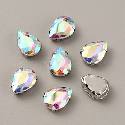 Teardrop Shape Sew on Rhinestone&nbsp;FIND-WH0128-86A-01
