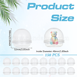 PPプラスチック自動販売機用卵カプセル  収納カプセル  透明  59x52mm  内径：48mm&nbsp;AJEW-WH0485-70B
