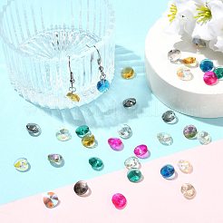 160Pcs 8 Colors Glass Charms&nbsp;RGLA-FS0001-24
