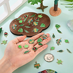36Pcs 9 Styles Zinc Alloy Enamel Pendants&nbsp;ENAM-TA0011-13