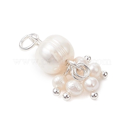 Potato Natural Cultured Freshwater Pearl Pendants&nbsp;PALLOY-JF04749-02