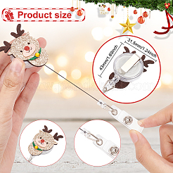 Christmas Theme Badge Reels&nbsp;AJEW-PH01542