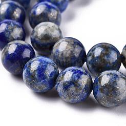 Natural Lapis Lazuli Round Bead Strands&nbsp;X-G-E262-01-10mm