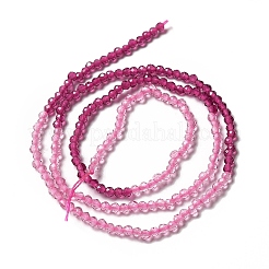 2 Colors Transparent Glass Beads Strands&nbsp;GLAA-G093-01A