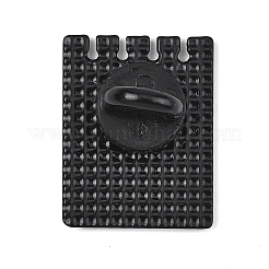 エナメルブローチ  付箋の形をした単語  バックパック用合金ラペルピンバック  ホワイト  22.5x17.5mm&nbsp;AL-I002-03EB