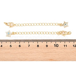 Brass Curb Chain Extender&nbsp;KK-P354-11G