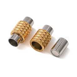 304ステンレススチール製マグネット留め具  コラム  ゴールデン·ステンレス鋼色  20x10x10mm  穴：6.5mm&nbsp;SA-CBA15BC-09GP