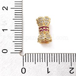 Brass Micro Pave Clear Cubic Zirconia With Real 18K Gold Plated&nbsp;KK-S394-04