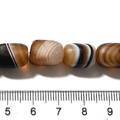 Natural Banded Agate(Dyed & Heated) Beads Strands&nbsp;G-H091-B01-01