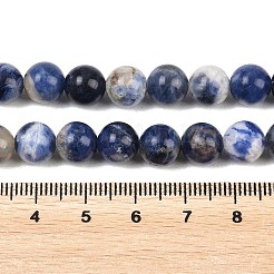 Natural Sodalite Beads Strands&nbsp;G-S279-10-8mm